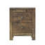 Table d'appoint en bois, table de chevet Farmen Woodenen (table de chevet), ensemble de 2 avec design rétro, avec armoire de rangement
