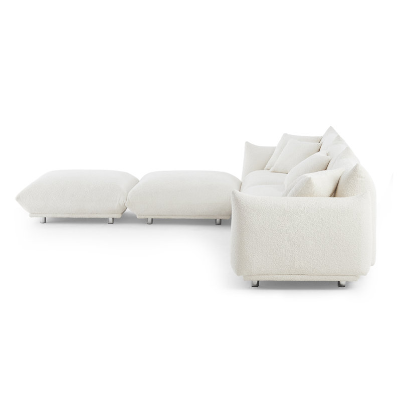 Chris 316.2Cm Round Arms Modular Sofa