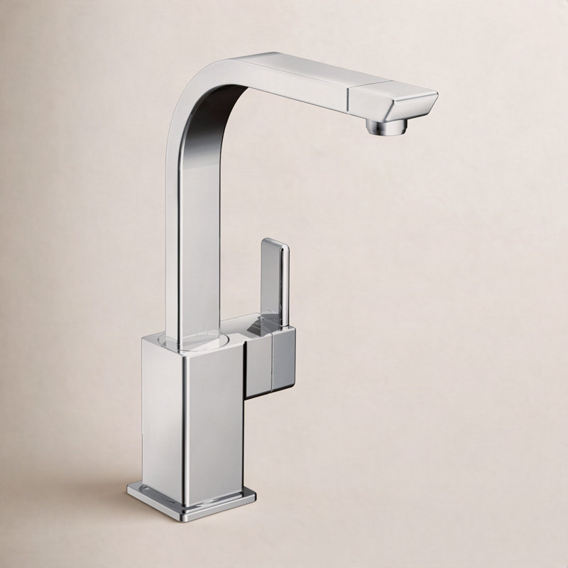 90 Degree Single Handle Kitchen Faucet, Chrome
