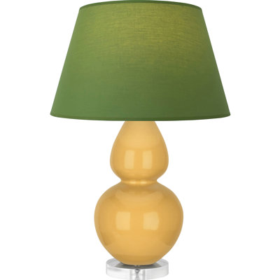 Lampe de table double gourde en céramique