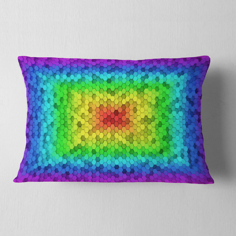 Coussin lombaire à colonnes hexagonales 