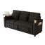 Canapé-lit 3 personnes pliable 3-en-1 avec une table et des ports USB-2032499216