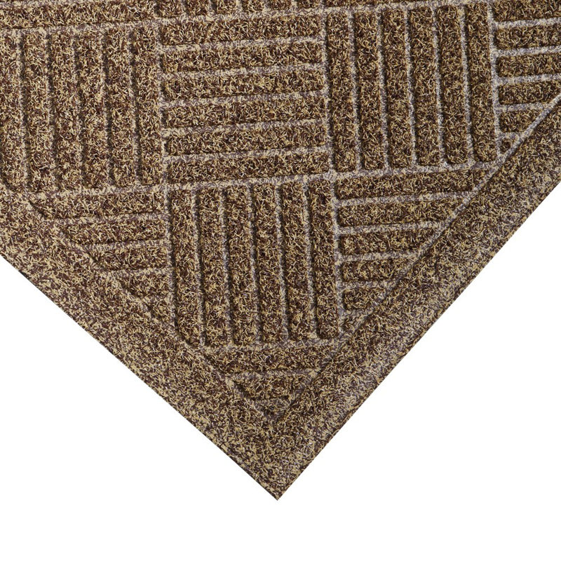 Geometric Outdoor Doormat, Brown