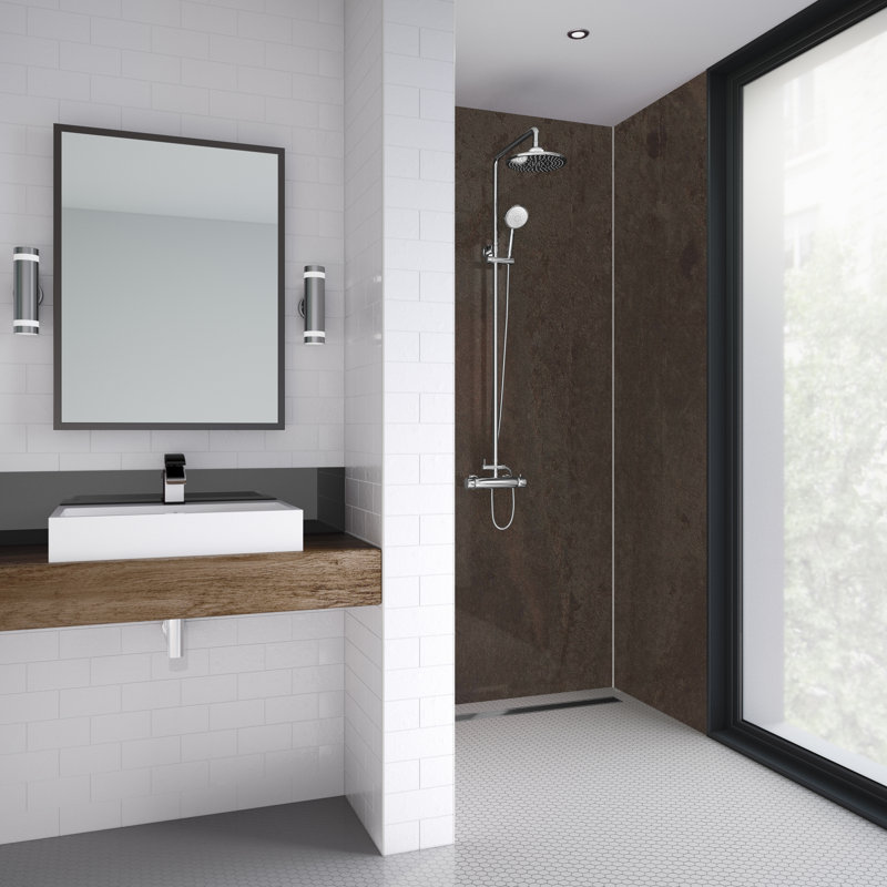 120mm W x 242mm H Decorative Wall Panel with Glass