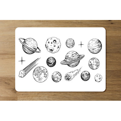 Druey Wood No Pattern Rectangle Placemat