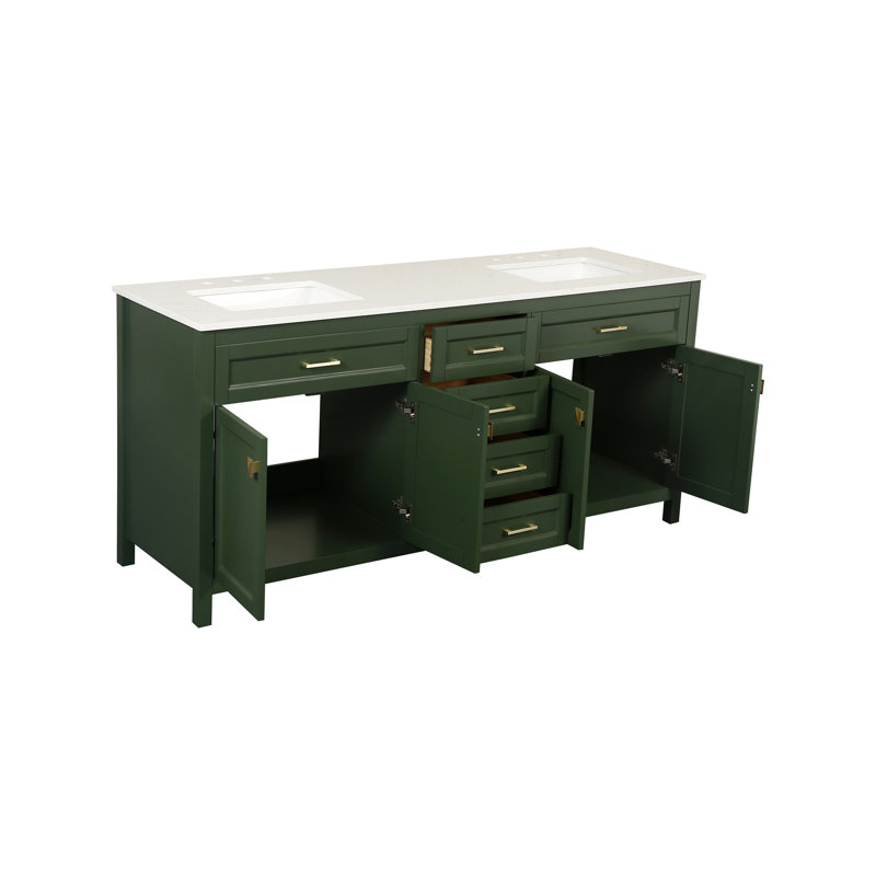 Meuble-lavabo pour meuble-lavabo, Vert