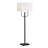 59.25" Metal Floor Lamp With White Shade