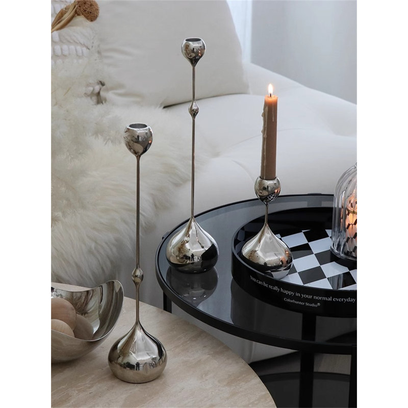 13.78'' H Metal Tabletop Candlestick