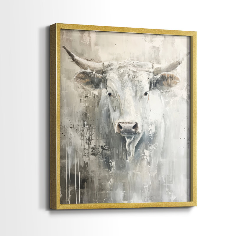 ANIMALS Series Cxxvi - reproduction encadrée de qualité supérieure - prête à être accrochée - aucun clou requis, Or