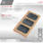 18 inch Over the Sink Divided Serving Board with 3 Collapsible Containers