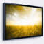 «Yellow Meadow under Bright Sun», photographie encadrée sur toile-26696221