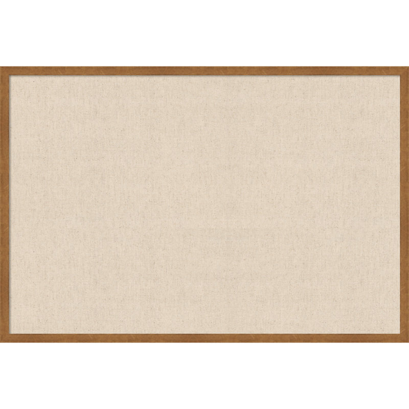 Tableau d'affichage encadré en tissu, lin naturel par Creative Bunch Studio, Taille du tableau 36 x 24