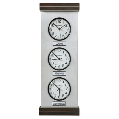 Sienna II Wall Clock, Silver