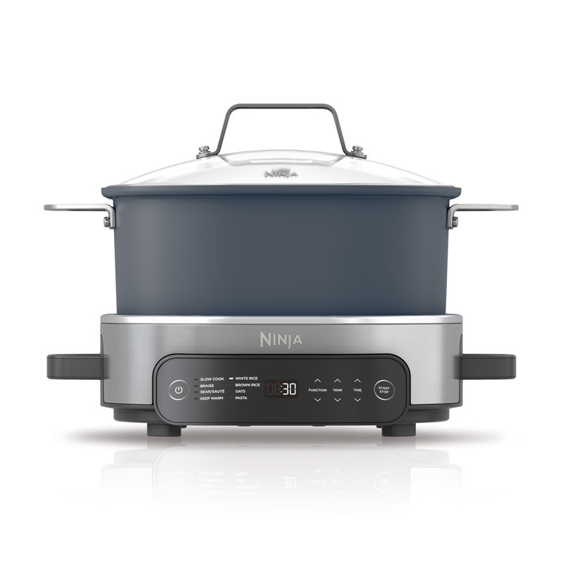 Ninja MC1101 Foodi Everyday Possible Cooker Pro, 8-in-1 Versatility, One-Pot Faster Cooking Replaces 10 Tools, Family-Sized Capacity with Adjustable Temp Control, 6.5 quarts, Midnight Blue - Thumbnail 3