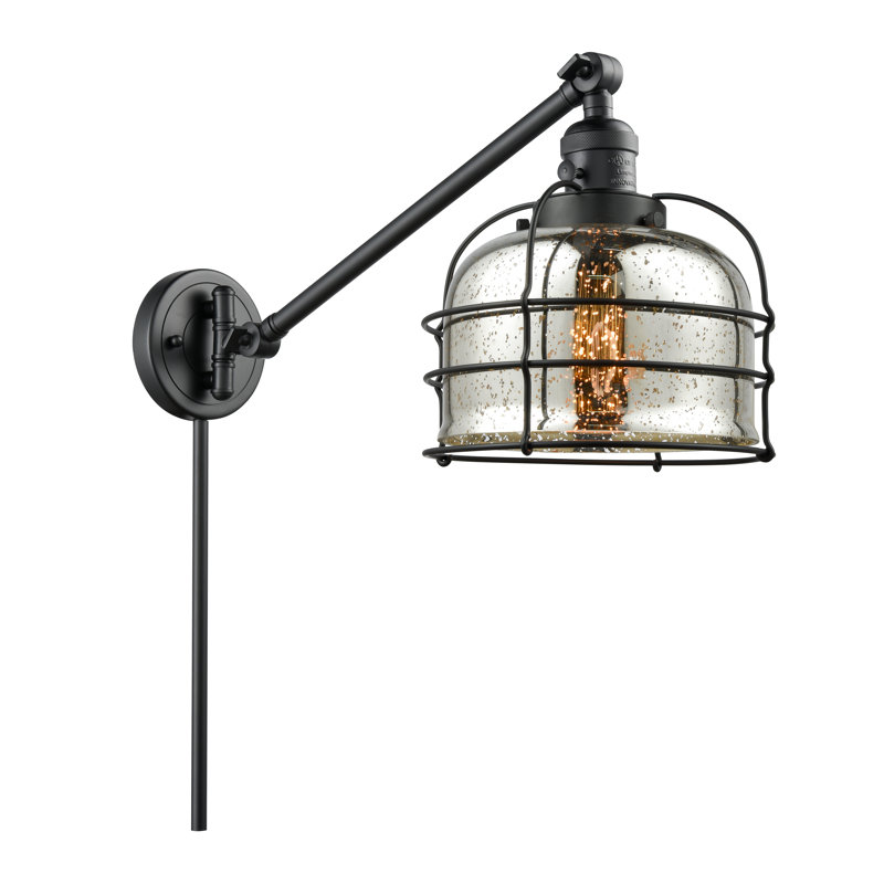 Bader Swing Arm Sconce, Silver Plated Mercury