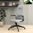 Mylaya Leather/Polyester Office & Conference Chair – Adjustable, Tilt-Controlled Executive Ergonomic Seating with Swivel for Home Office, Conference Room