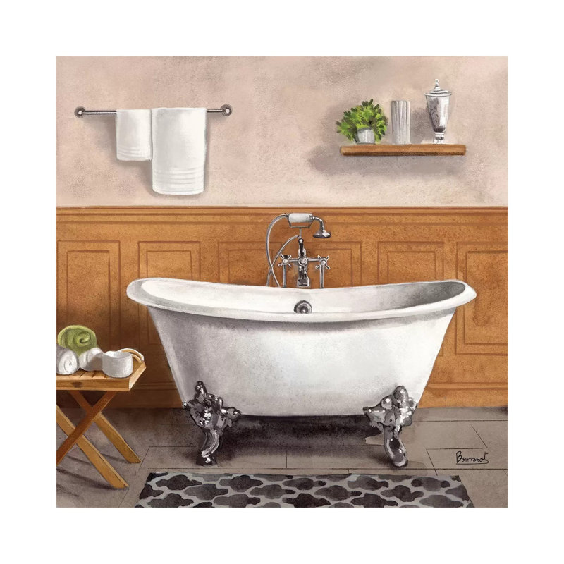 Serene Bath I by Bannarot - Wrapped Canvas Print, 30.48 cm H x 30.48 cm W