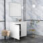 Meuble-lavabo de 32 pouces avec lavabo et miroir, portes doubles avec charnières à fermeture douce, armoire de salle de bain avec tablette ajustable, poignée en métal, lavabo en céramique, pieds réglables-125515009