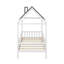 Lit simple en bois avec clôture-1820504814