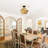 Baulch Rattan Semi Flush Mount Ceiling Light Boho Light Fixture Ceiling Lights Flush Mount Semi Flush Light Fixture