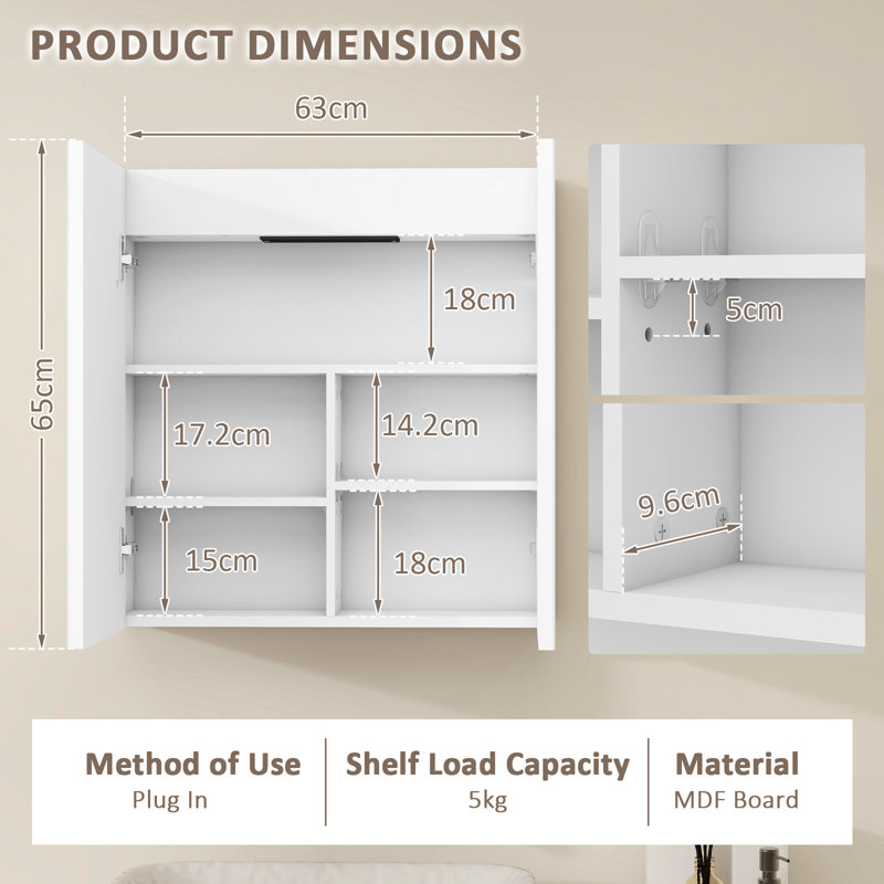 W H Medicine Cabinet Mirror 5