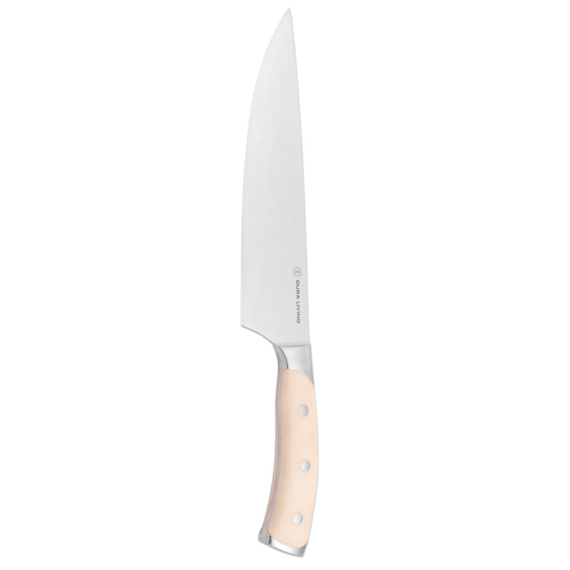 Couteau de chef 8 po Dura Living, Crème
