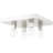 16 Sq. inch 4 Light Brushed Nickel Flush mount ceiling light with Stainless Steel base material