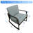 Cahanding Powder Coated Steel Outdoor Lounge Chair