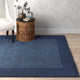 Dolma Handmade Loomed Wool Navy/Dark Blue Rug