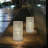 Mercer41 2 Set of 24Cm White Table Metal Cordless Accent Light
