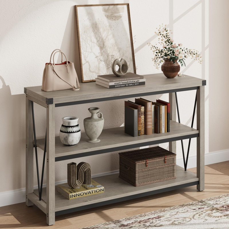 Gifferd 13.4'' Console Table, Grey