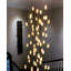Lustre rond amorphe à 19 lumières en porcelaine