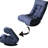 Reclining Floor Chair With Metal Frame, 360-Degree Rotation - For Relaxing Navy 3 Adjustment Functions, 28.54 Lb Weight Home Use