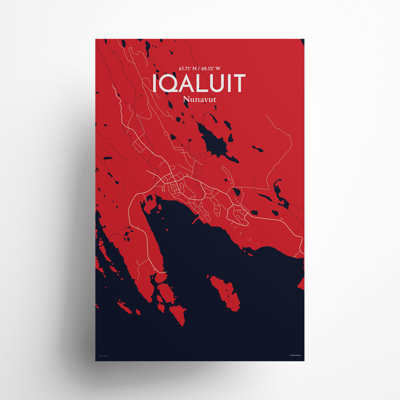 «Iqaluit City Map», impression