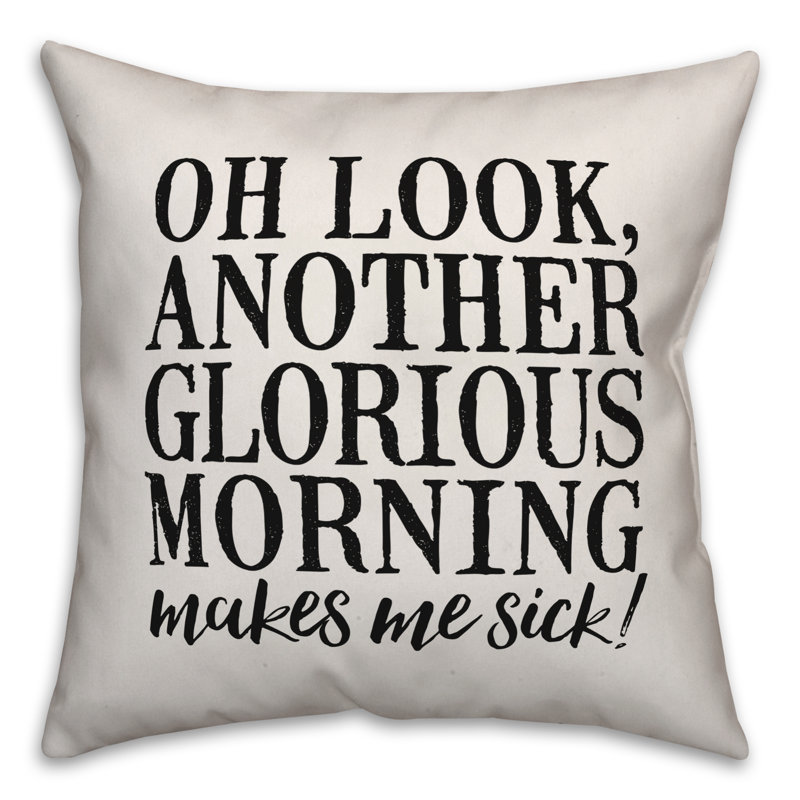  Housse de coussin Oh Look, Autre Glorious Morning, 20 po x 20 po, Polyester/ Bourre en polyester
