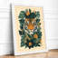 Tiger in Bloom Tropical - Framed Print-308519720-308519726