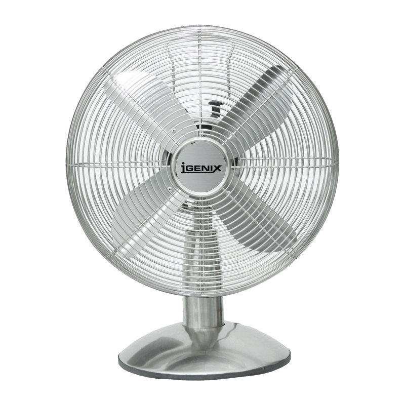 Igenix 12 Inch Desk Fan Chrome