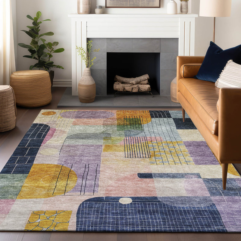 Tapis intérieur / extérieur lavable à la machine Chantille ACN1116, Rectangle 9 pi x 12 pi