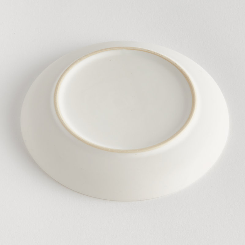 MONARCH BAY APPETIZER PLATE, White/Navy
