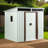 6ft x 5ft White Outdoor Metal Storage Shed with Window, Sliding Doors – Includes Tool Kit, UV-Resistant & Easy Assembly