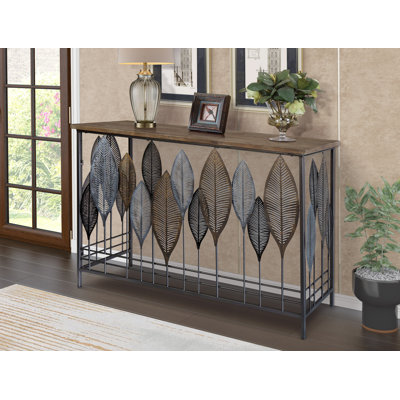 Lolley 47.25'' Solid Wood Top Console Table