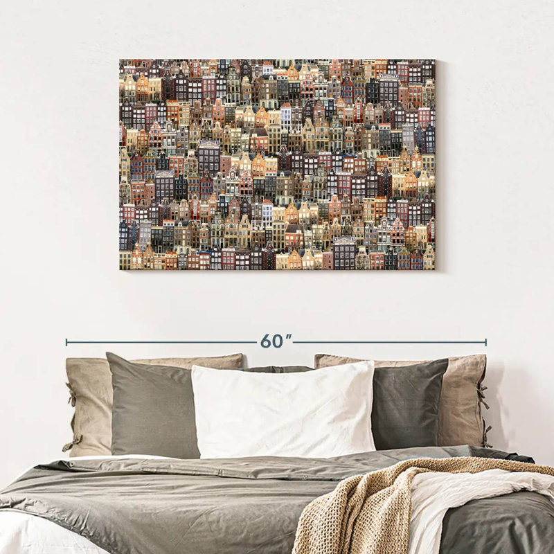 Paysage urbain Sirci Amsterdam, H 30 po x l 45 po