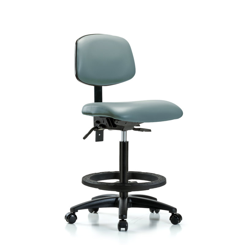 Laderick Vinyl Task Chair, Casters, No, Storm