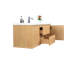 Ensemble de meuble-lavabo mural simple de 59,5 po Polychronis-844189930