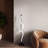 Cursive 60'' Black LED Column Floor Lamp