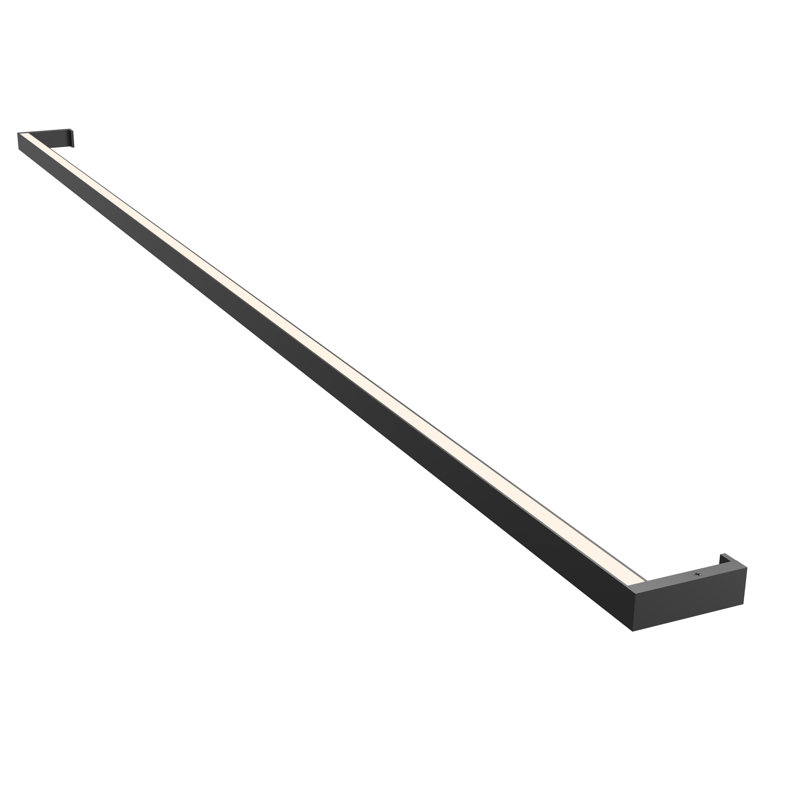 Thin-Line LED Wallchiere, Satin Black