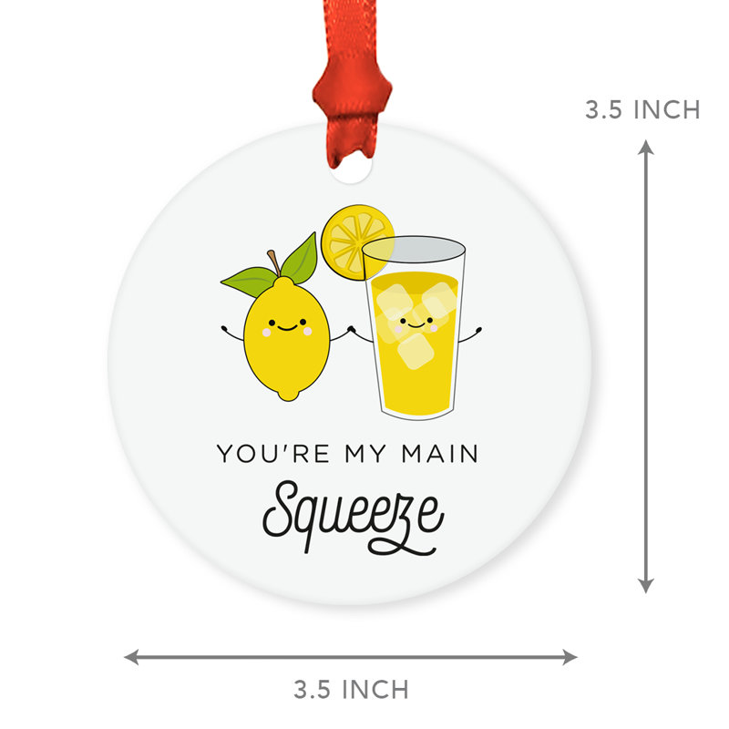 Ornement en forme de boule de Noël Funny Food Lemonade