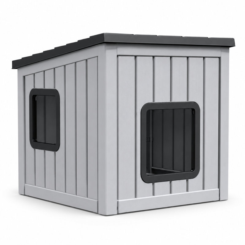Niche pour chien d'extérieur,  Black, Blue