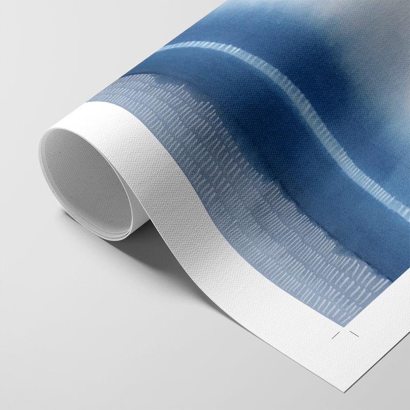 Deep Blue Shore I - Impression sur toile seulement - NON-CADRE, H 18 po x l 12 po