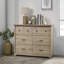 Commode 6 tiroirs avec poignées noires Elara-1229498601